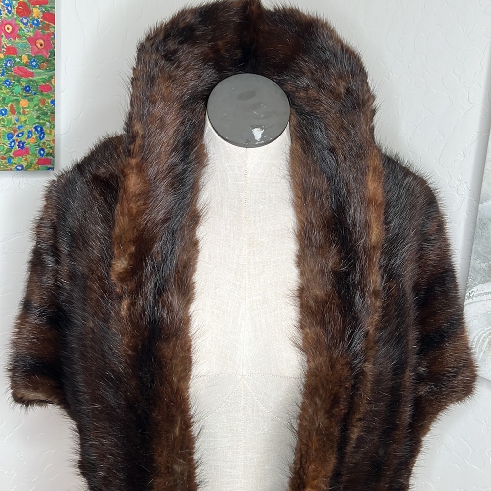 Real sable shawl. Vintage.  Sable. - Picture 5 of 16